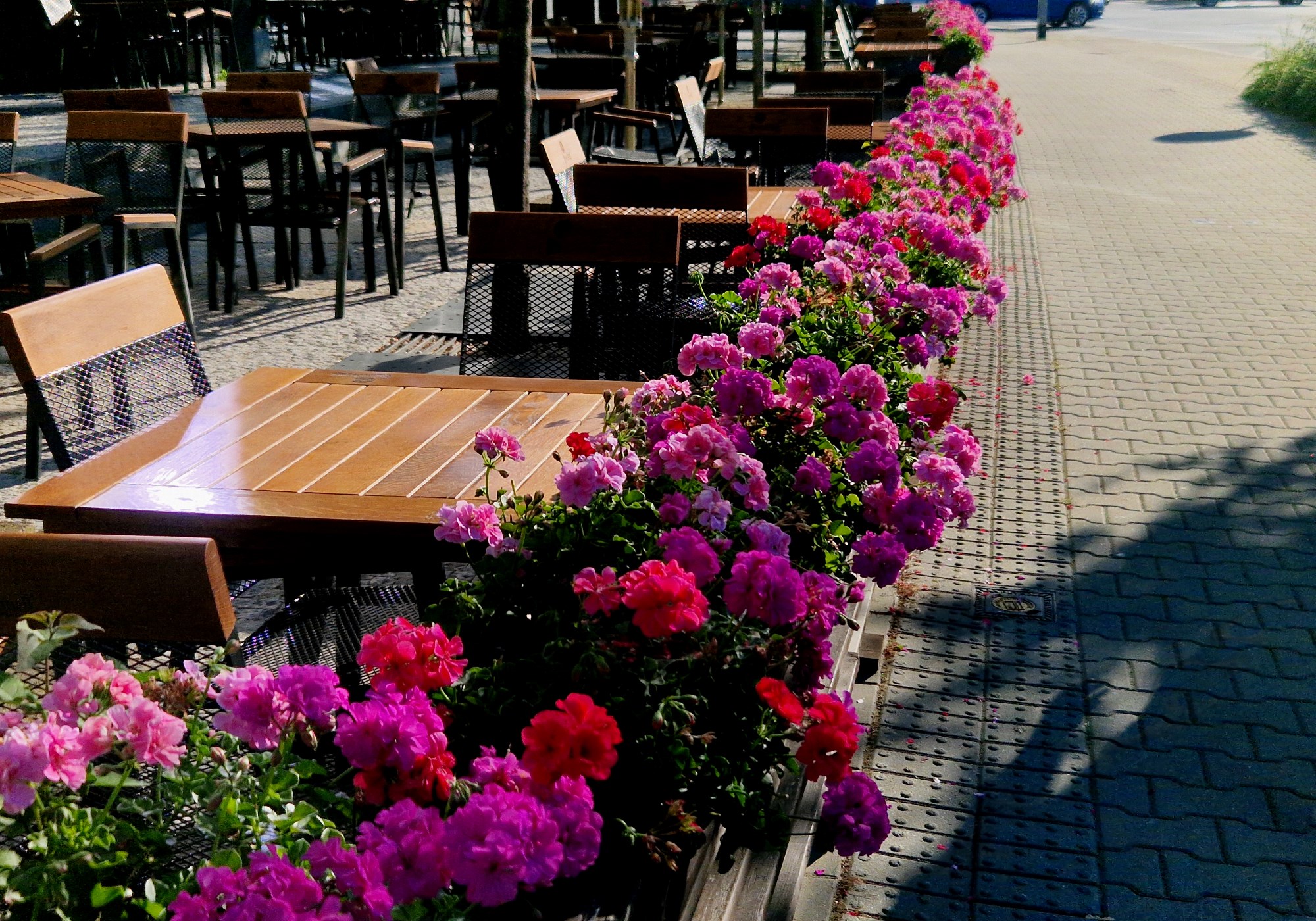 Garden restaurant in the park
