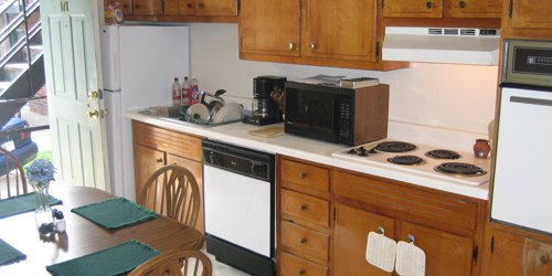 A Kitchen Model with darker cabinet